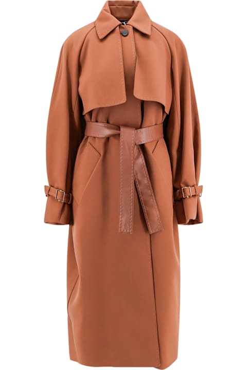 Max Mara Coats & Jackets for Women Max Mara Cosimo Oversize Wool Blend Coat With Water Repellent Effect