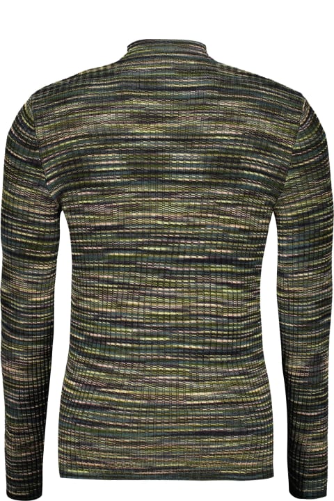 メンズ M Missoniのニットウェア M Missoni Ribbed Wool Turtleneck Sweater