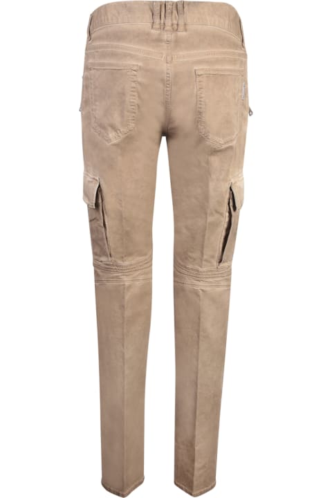Balmain Clothing for Men Balmain Zip Detailed Tapered Leg Trousers