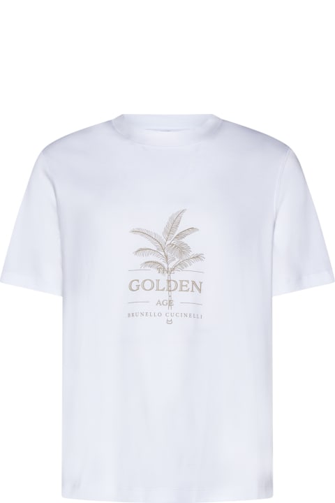 Brunello Cucinelli for Men Brunello Cucinelli Crew-neck Basic Fit Cotton Jersey T-shirt With Print