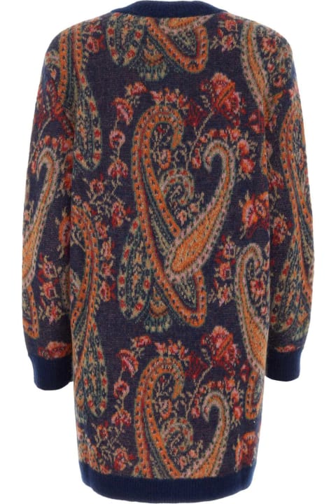 Etro Sweaters for Women Etro Embroidered Mohair Blend Cardigan