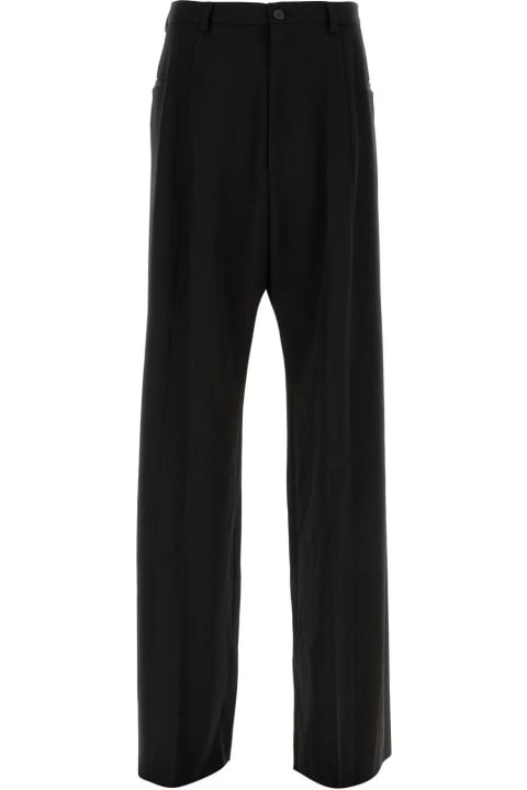 Balenciaga Clothing for Men Balenciaga Pants In Black Wool