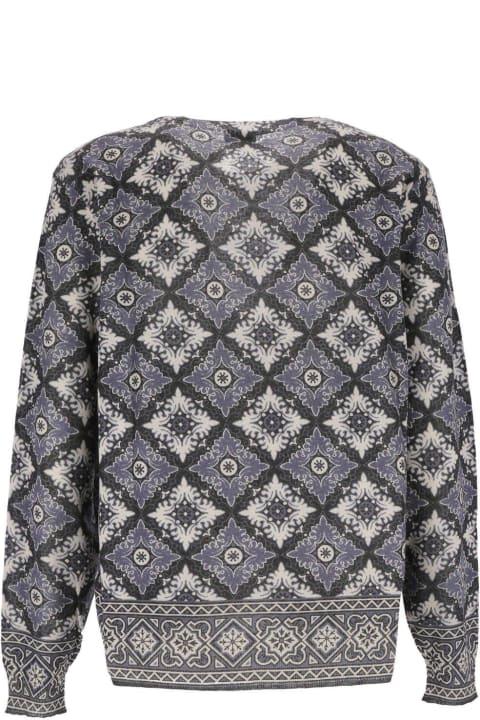 Etro Sweaters for Men Etro Pattern Knit Crewneck Jumper