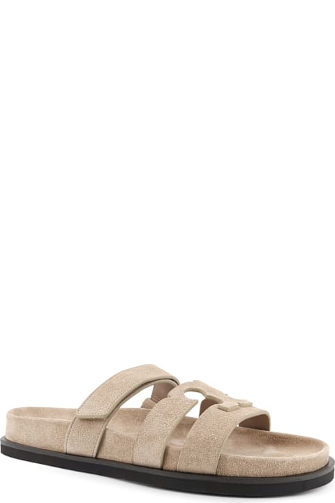 Tory Burch Ines Low Suede Sandals