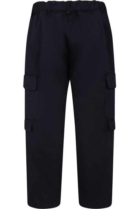 Fashion for Kids Versace Blue Trousers For Boy With Medusa