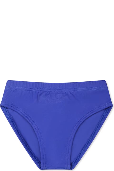 Homeware Diesel Blue Swim Briefs For Baby Boy With Logo