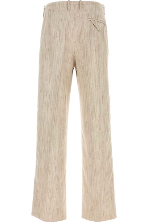 Homeware Bottega Veneta Melange Sand Viscose Blend Pant