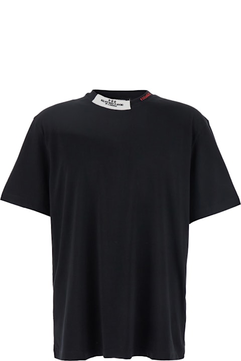 Dsquared2 for Men Dsquared2 Black Crewneck T-shirt In Cotton Man