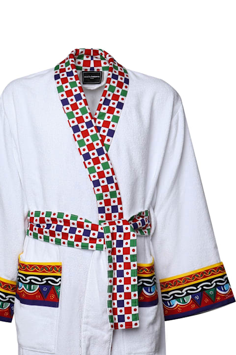 Dolce & Gabbana Textiles & Linens Dolce & Gabbana Carretto Cotton Bathrobe