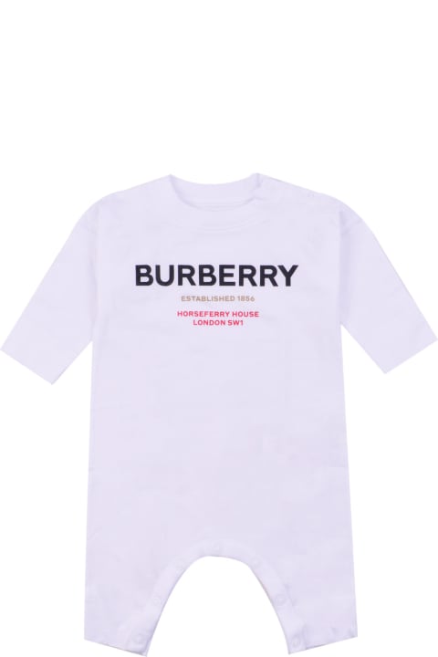 ベビーボーイズ ボディスーツ＆セットアップ Burberry Cotton Romper With Print
