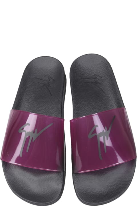 Giuseppe Zanotti for Women Giuseppe Zanotti Slide Sandals With Logo