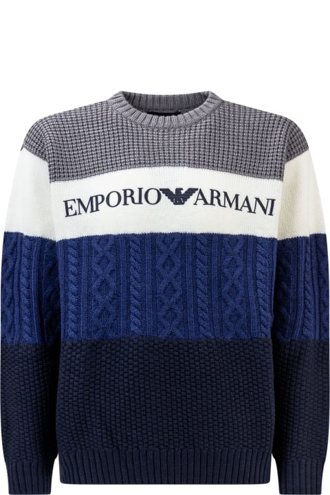 Emporio Armani Sweaters & Sweatshirts for Girls Emporio Armani Pullover With Logo