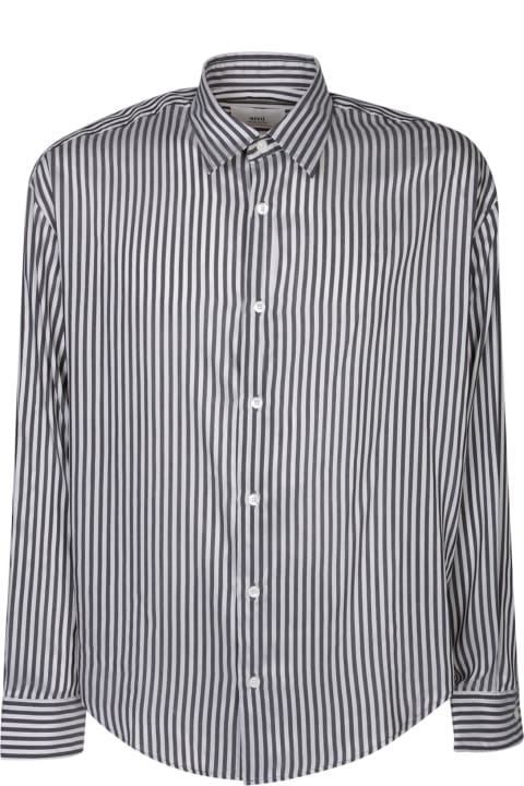 Ami Alexandre Mattiussi for Men Ami Alexandre Mattiussi Cream/black Striped Shirt Ami Paris