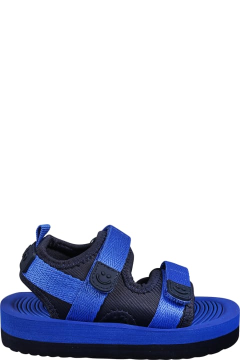 Molo Kids Molo Blue Sandals For Baby Boy With Logo