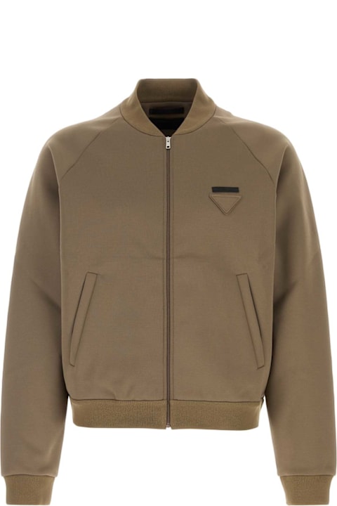Homeware Prada Mud Stretch Nylon Sweatshirt