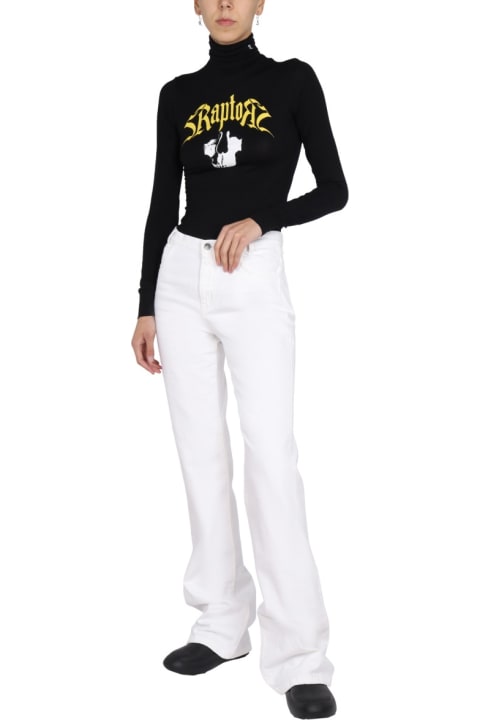 Raf Simons Topwear for Women Raf Simons Logo Embroidery T-shirt