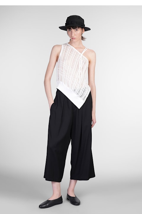 Yohji Yamamoto for Women Yohji Yamamoto Topwear In White Cotton