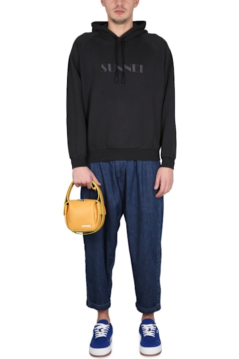 Sunnei سترات صوف وبدل رياضية لـ القسم الرجالي Sunnei Sweatshirt With Logo Embroidery