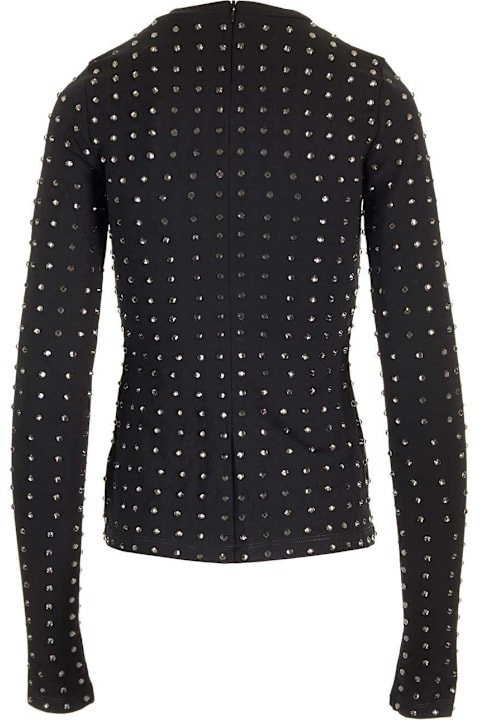 Homeware SportMax All-over Embellished Crewneck Top