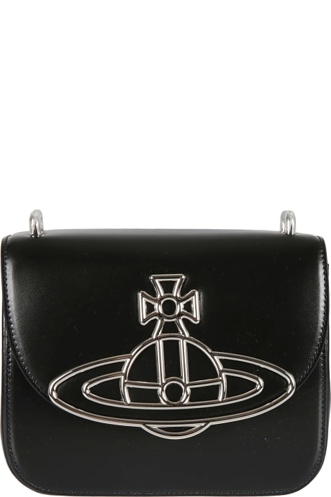 Vivienne Westwood Bags for Women Vivienne Westwood Logo Detail Flap Shoulder Bag
