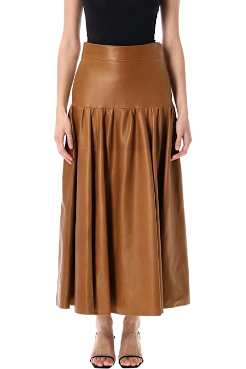 Homeware Saint Laurent Long Lambskin Skirt