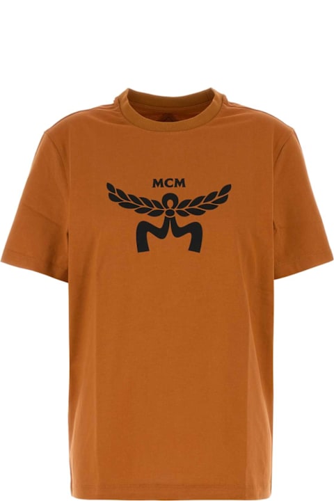 MCM Topwear for Women MCM Caramel Cotton T-shirt