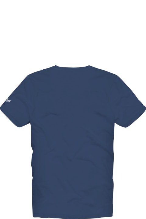 Homeware MC2 Saint Barth Man Cotton T-shirt With Gin Tonic Print