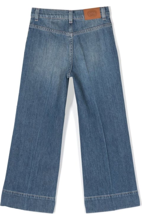 Gucci Sale for Kids Gucci Blue Cotton Denim Jeans