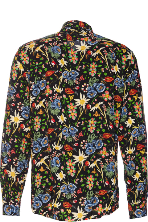 メンズ Vivienne Westwoodのシャツ Vivienne Westwood 2 Button Krall Folk Flower Print Shirt