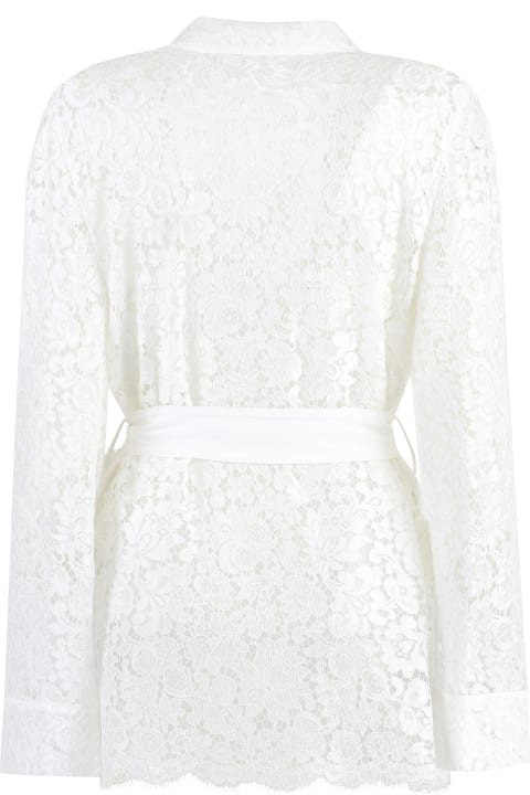 Dolce & Gabbana Clothing for Women Dolce & Gabbana Pajama Shirt In Cordonnet Lace