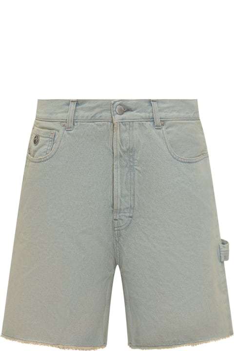 AMBUSH Pants for Men AMBUSH Light Blue Denim Bermuda Shorts
