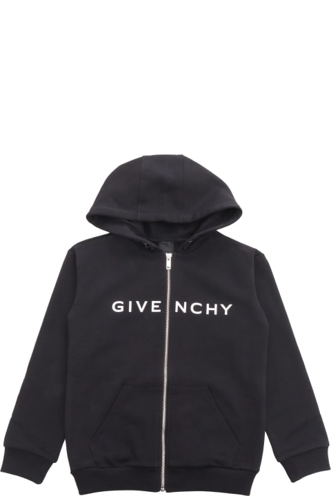 Givenchy Topwear for Girls Givenchy Black Hooded
