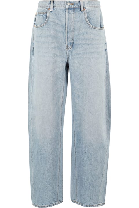 ウィメンズ Alexander Wangのウェア Alexander Wang Oversized Rounded Low Rise Jean
