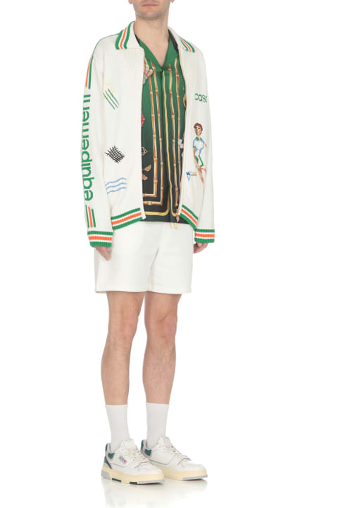 Shirts for Men Casablanca Green Silk Shirt