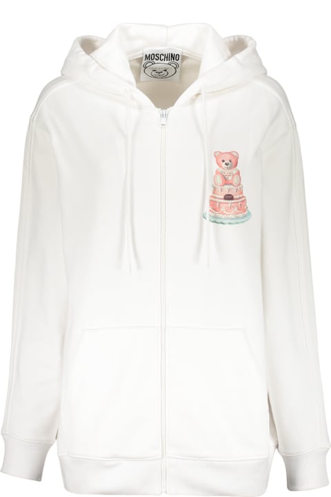 Sale for Women Moschino Cotton Full Zip Hoodie