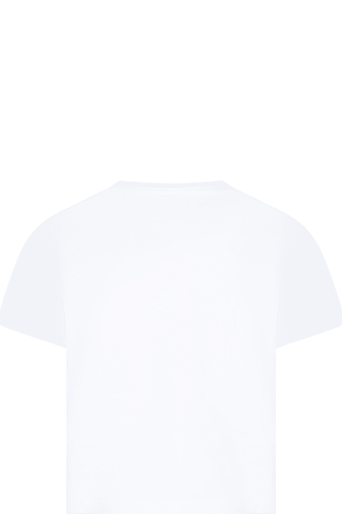 Stella McCartney Kids Stella McCartney Kids White T-shirt For Girl With Logo