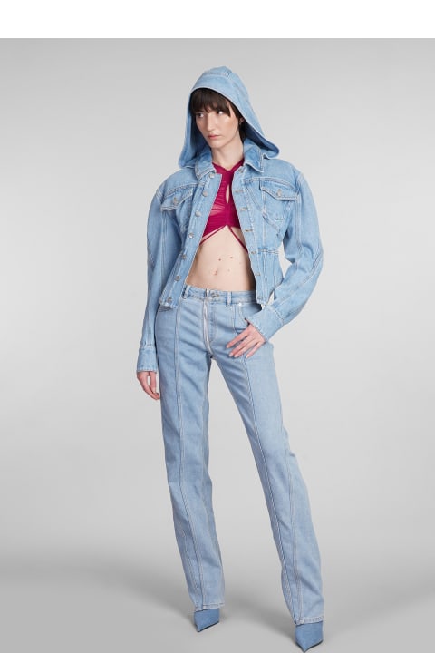 Clothing for Women Mugler Jeans In Blue Denim