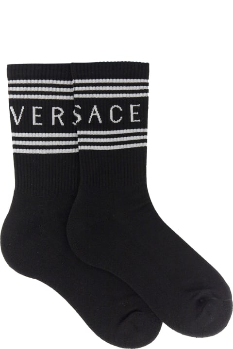 Versace Underwear for Men Versace Logo Socks