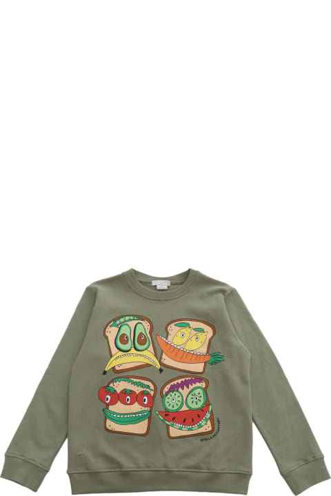 Fashion for Boys Stella McCartney Kids Green Military Sweatshirt