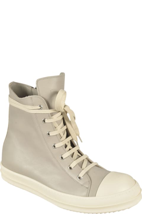 Boots for Men Rick Owens Side Zip High Sneakers