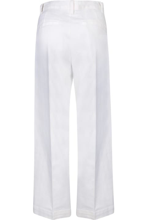 Polo Ralph Lauren for Women Polo Ralph Lauren Polo Ralph Lauren White Cotton Cropped Trousers
