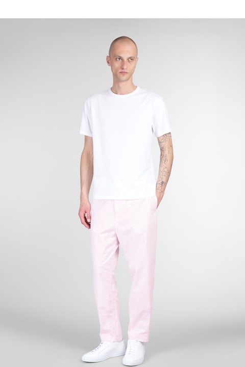 Mauro Grifoni Clothing for Men Mauro Grifoni Pants In Rose-pink Cotton