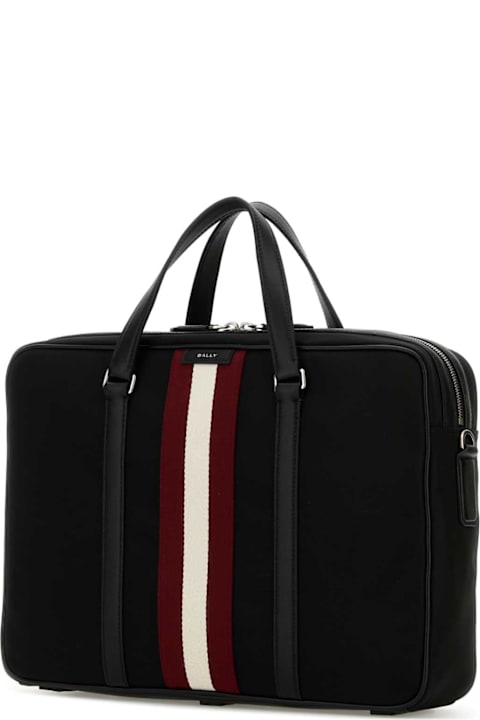 Homeware Bally Black Fabric Briefcase