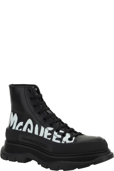 Alexander McQueen Shoes for Men Alexander McQueen Tread Slick Ankle Boots