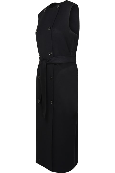 Max Mara Clothing for Women Max Mara Black Wool Blend Vest
