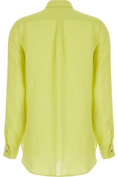 Fashion for Women Antonelli Yellow Shirt With Buttons In Linen Woman