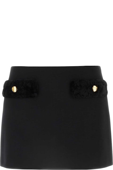 Prada Skirts for Women Prada Black Wool Mini Skirt