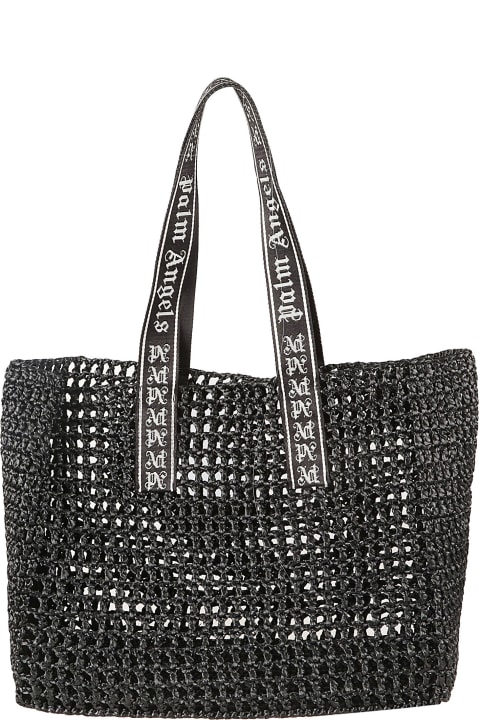 Palm Angels Totes for Women Palm Angels Raffia Tote