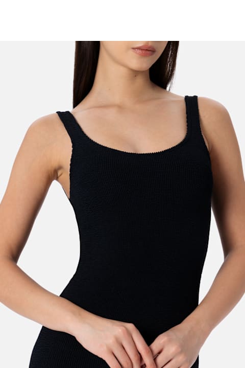 أدوات منزلية MC2 Saint Barth Black Crinkle Tank Dress Deana