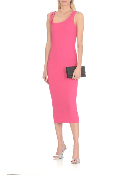 Versace Jeans Couture for Women Versace Jeans Couture Sleeveless Pencil Midi Dress